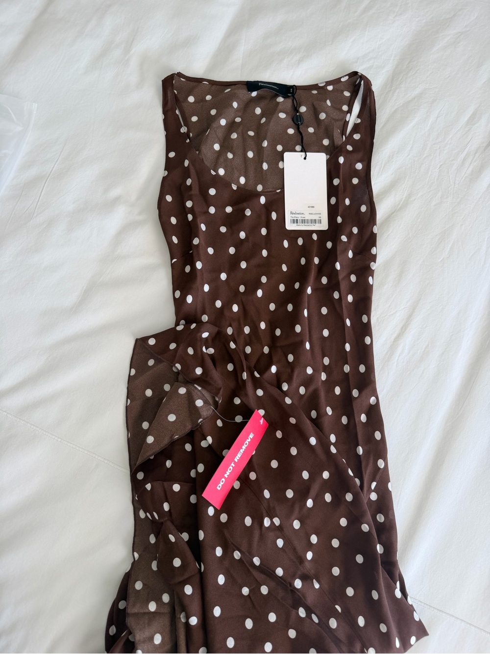 Realisation Par The Ellery Brown Polka Dot Maxi Dress - Picture 4 of 10